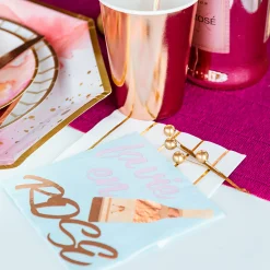 La Vie en Rosé Witty Cocktail Napkins, Pack of 20