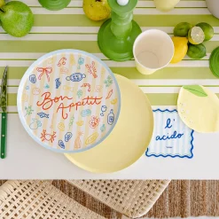 Le Dinner Bon Appetit Dinner Plates, Pack of 8