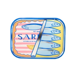 Le Dinner Sardine Can Dinner Plates, Pack of 8