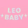 Leo Baby Banner - Iridescent Foil Banner