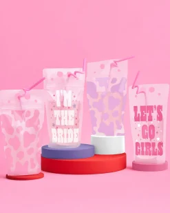Let'S Go Girls Sippers Drink Pouches, Pack Of 16