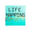 Life Happens Wine Helps Witty Cocktail Napkins, Pack of 20