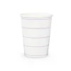 Lilac Frenchie Striped 9 oz Cups, Pack of 8
