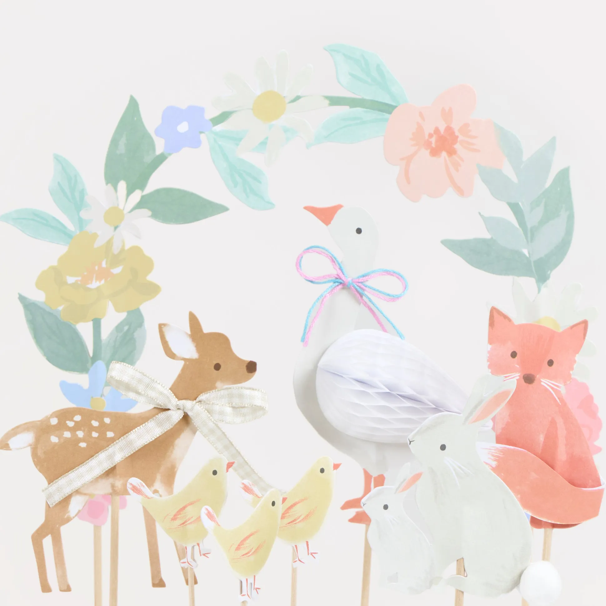 Little Animals Cake Toppers (x 8)