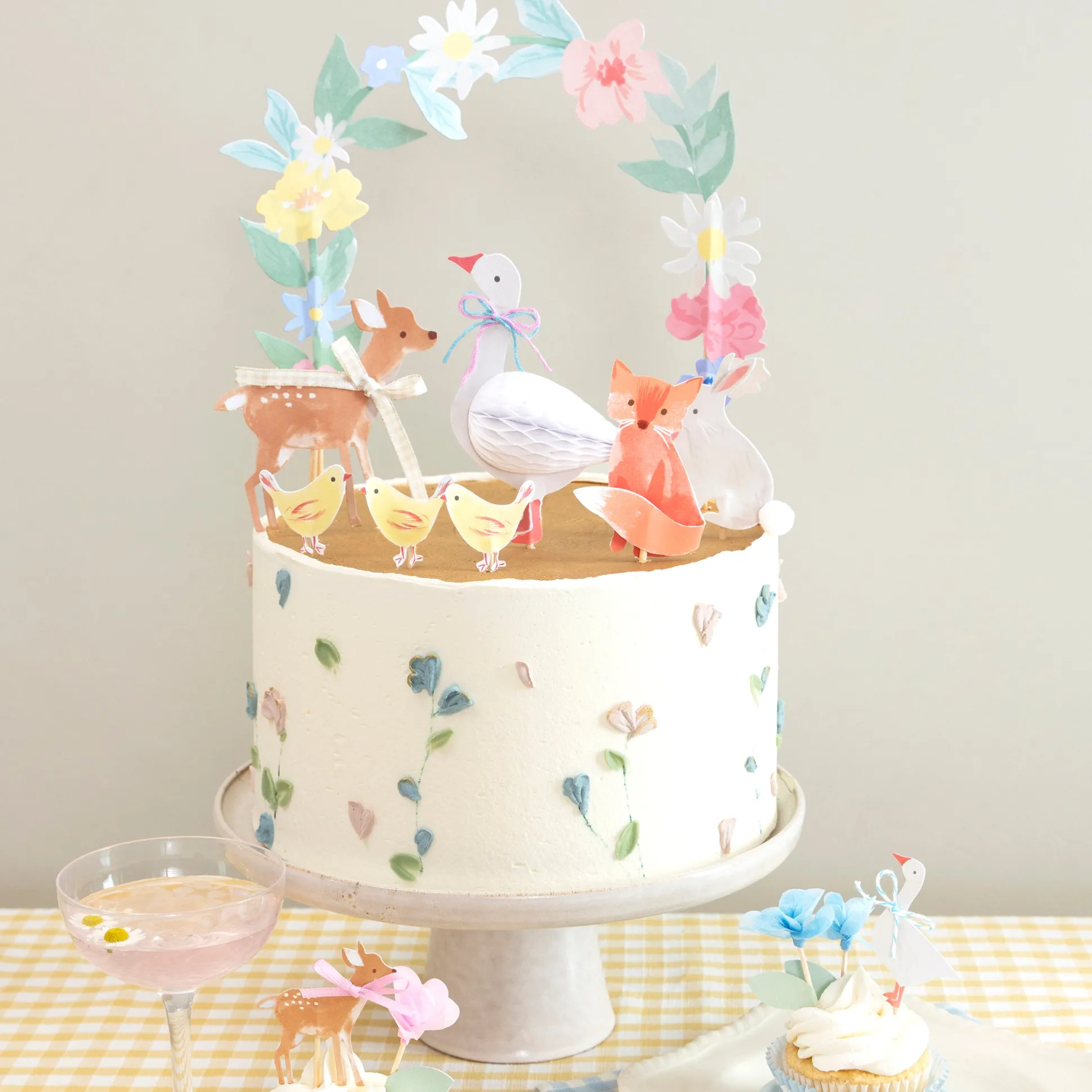 Little Animals Cake Toppers (x 8)