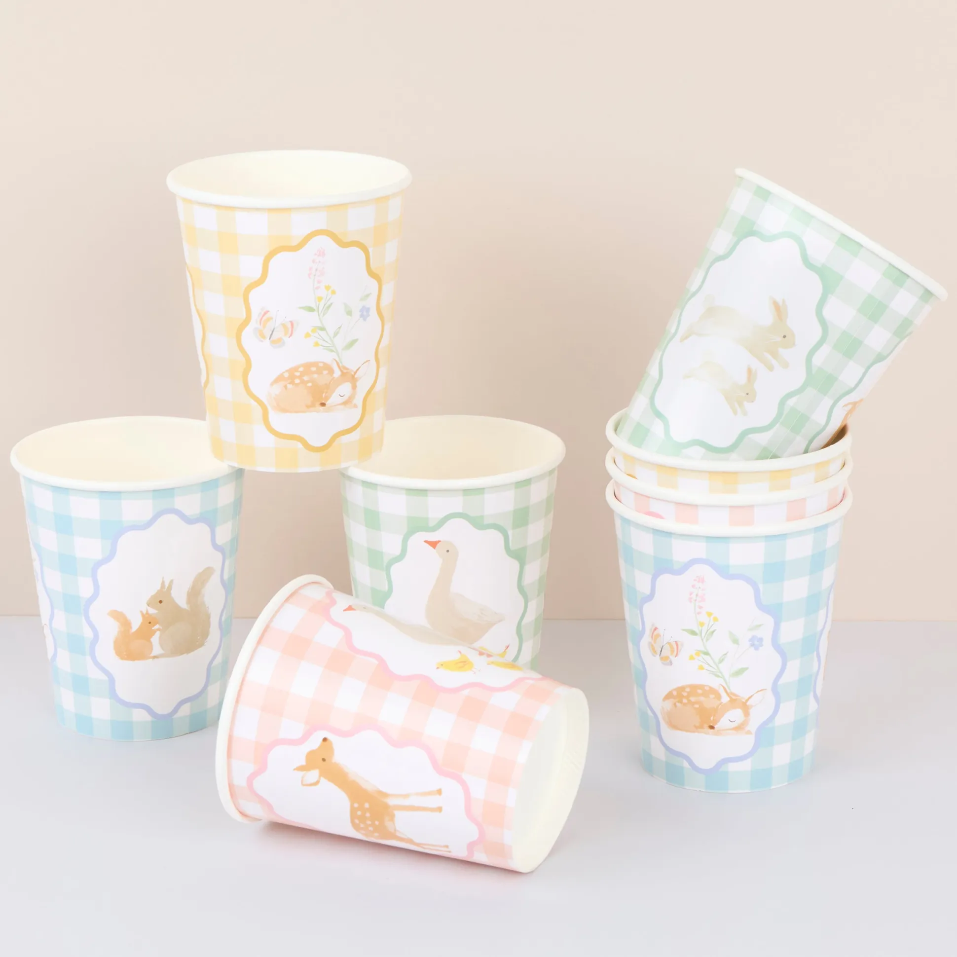 Little Animals Cups (x 8)