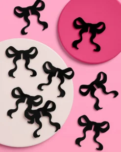 Little Black Bow Drink Markers - 8 drink markers