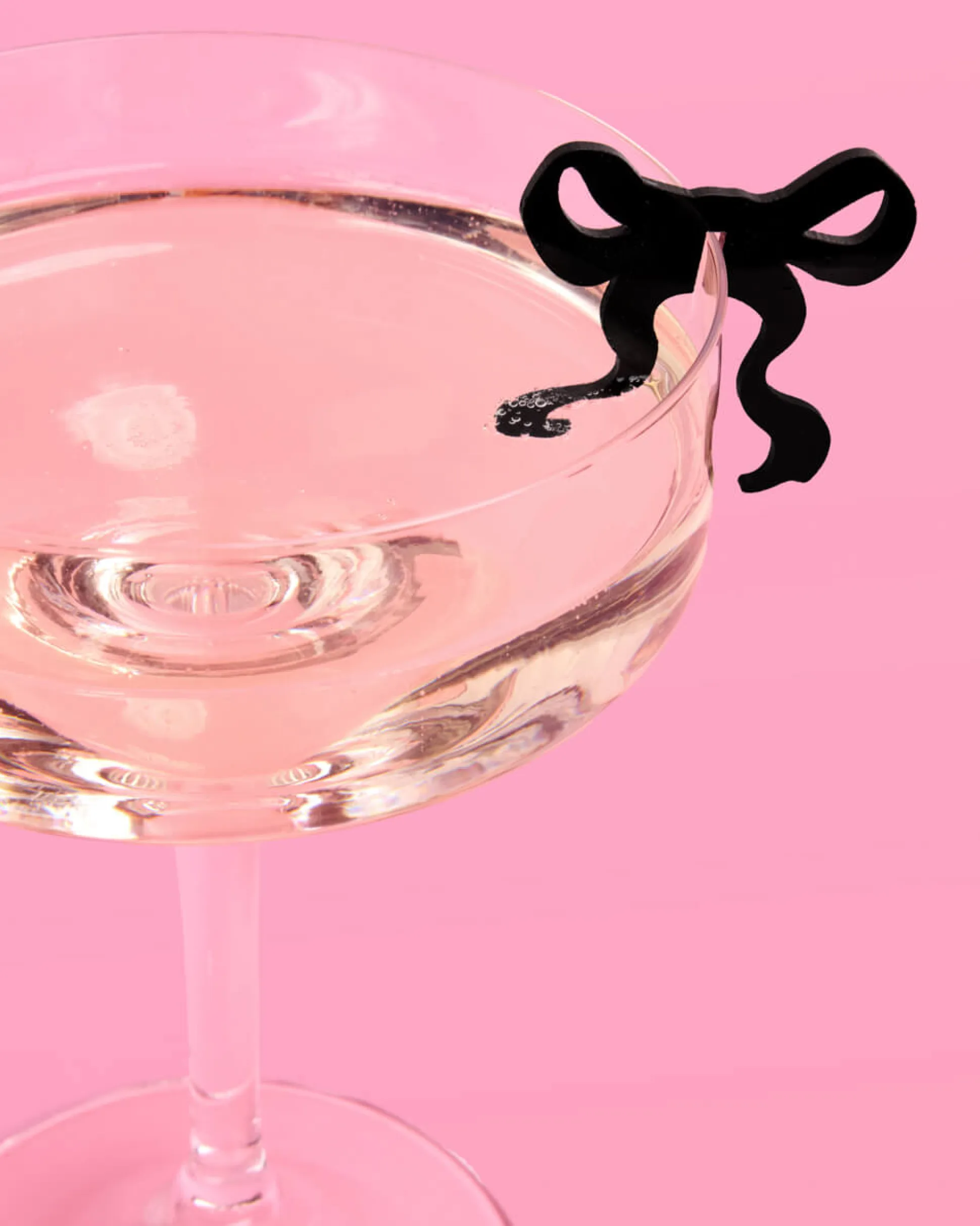 Little Black Bow Drink Markers - 8 drink markers