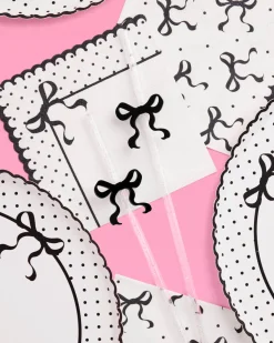 Little Black Bow Straws - 12 reusable straws