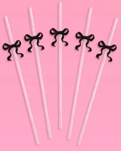 Little Black Bow Straws - 12 reusable straws