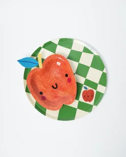 Little Chef Checkered Paper Plates, Pack of 12