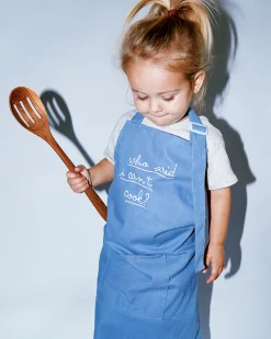 Little Chef Embroidered Linen Cooking Aprons