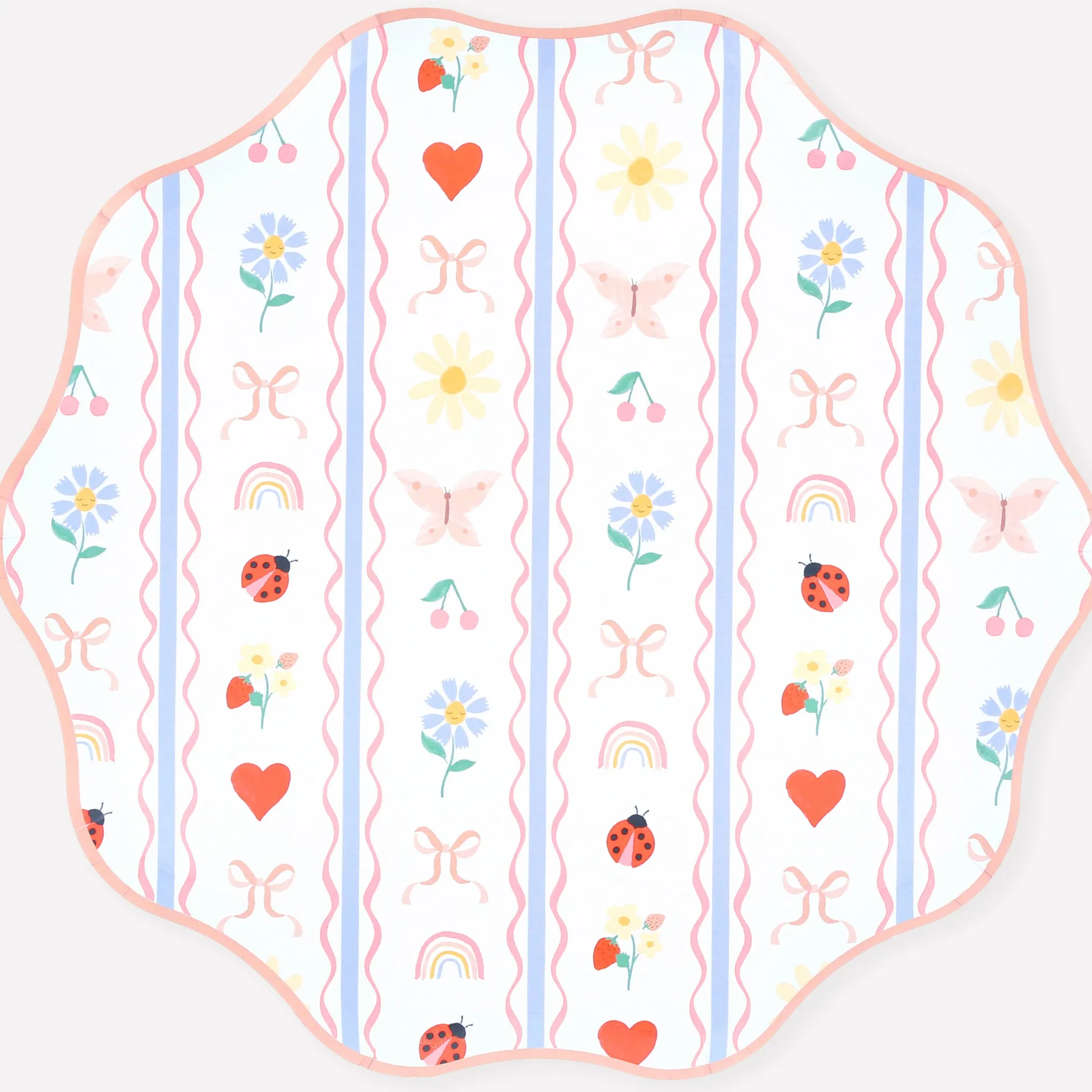 Little Garden Dinner Plates (x 8)