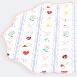 Little Garden Dinner Plates (x 8)