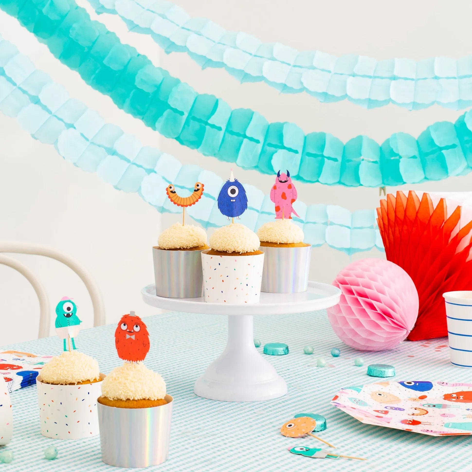 Little Monsters Cupcake Decorating Set, Pack of 24