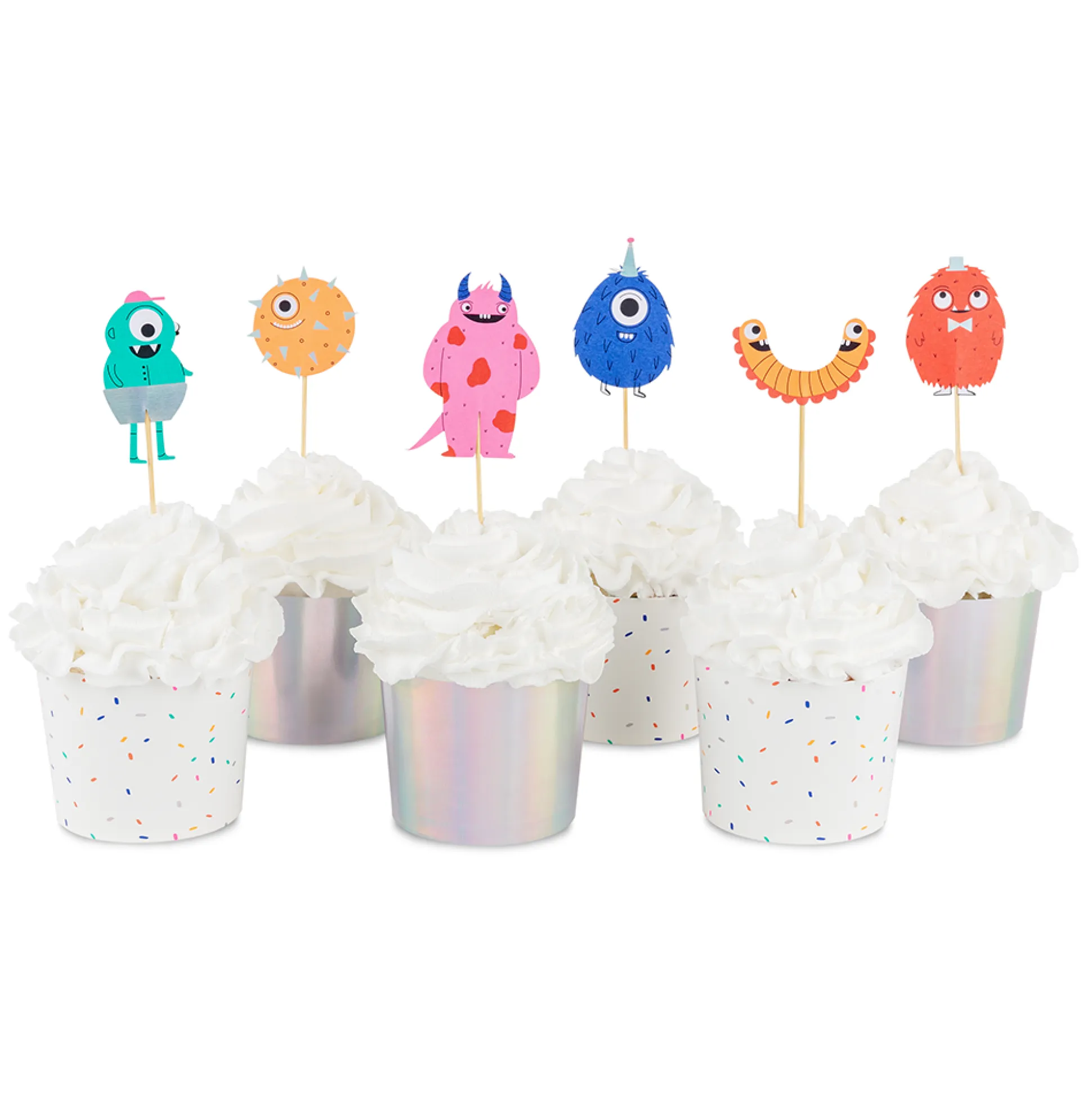 Little Monsters Cupcake Decorating Set, Pack of 24
