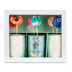Little Monsters Cupcake Decorating Set, Pack of 24