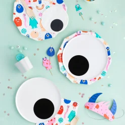 Little Monsters Large Plates, Pack of 8