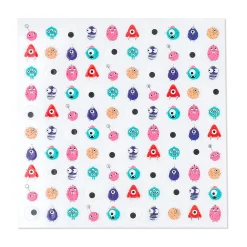 Little Monsters Nail Stickers, Pack of 100