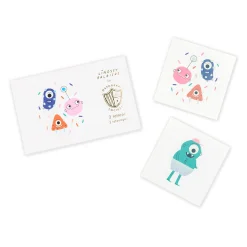 Little Monsters Temporary Tattoos, Pack of 2
