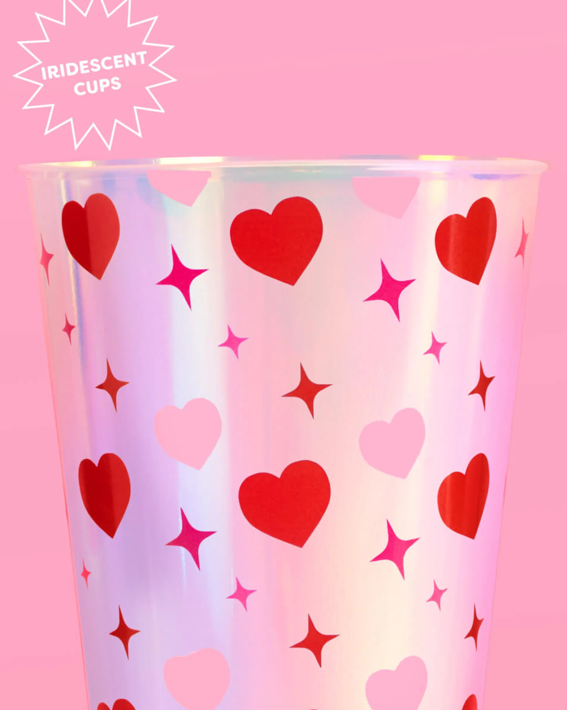 Lucky in Love Cups - 16 plastic cups
