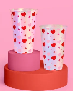 Lucky in Love Cups - 16 plastic cups