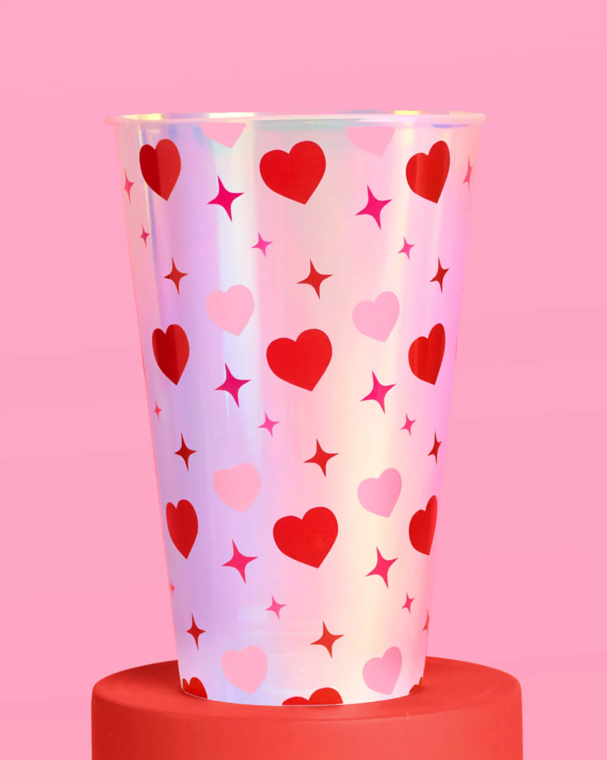 Lucky in Love Cups - 16 plastic cups