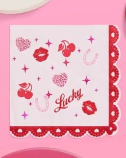 Lucky in Love Napkins - 25 paper napkins