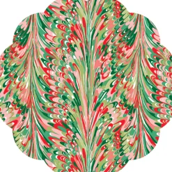 Marble Scalloped Placemats, Pack of 24