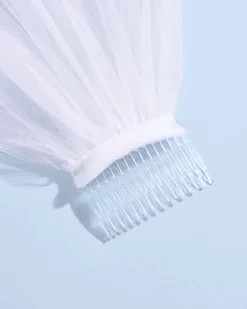 Marriage Material Veil - Embroidered Veil W/ Pearls