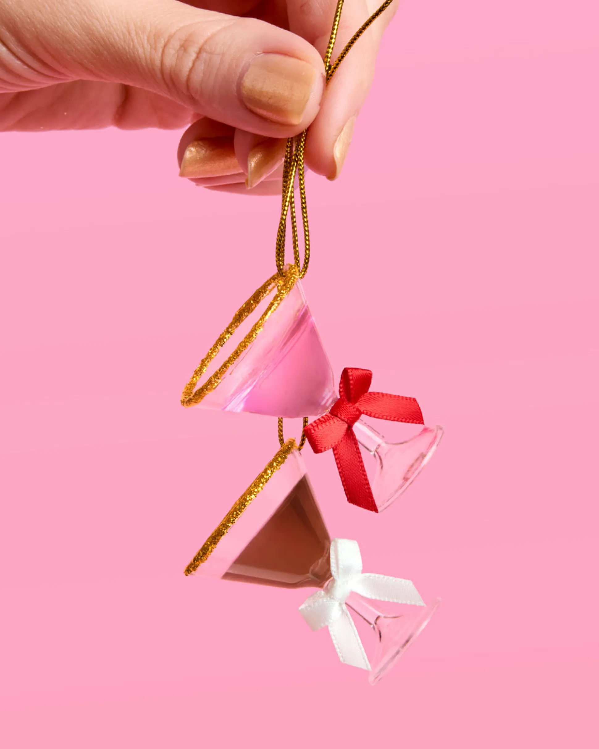 Martini Ornament Set - 6 mini martinis