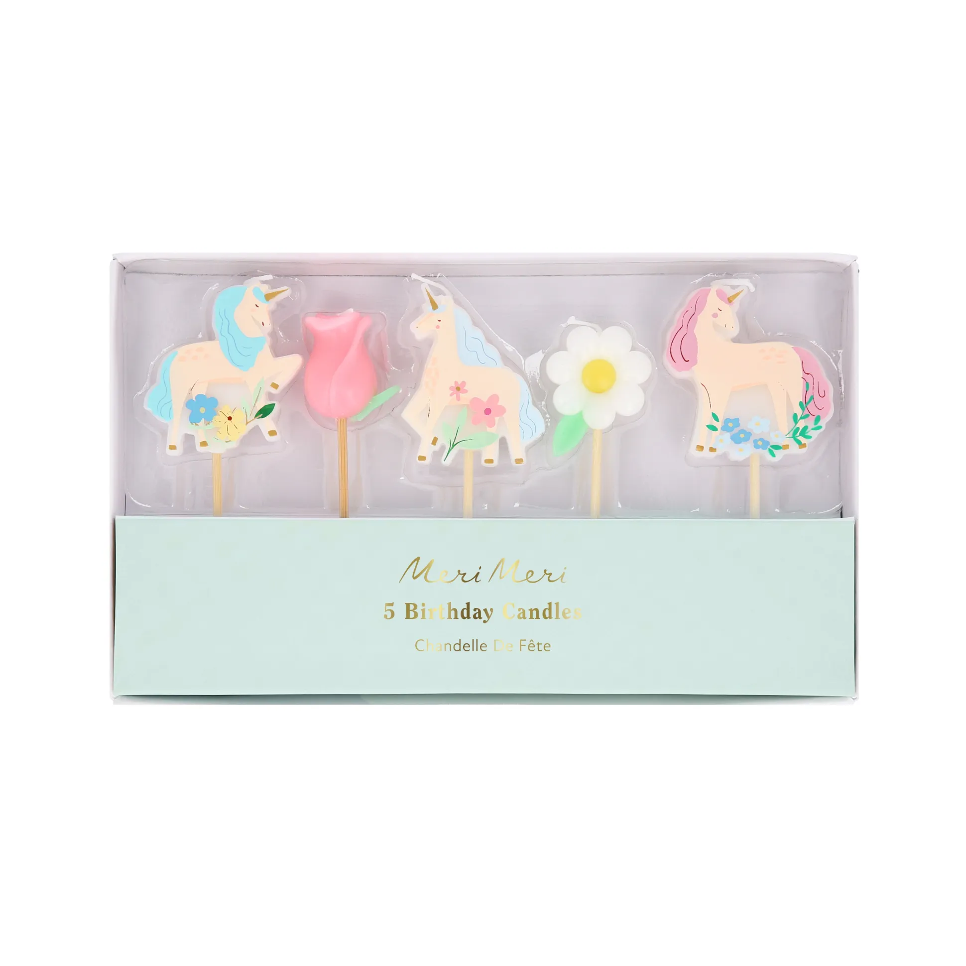 Meadow Unicorn Candles, Set of 5
