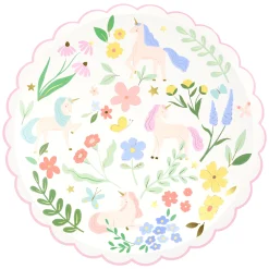 Meadow Unicorns Dinner Plates, Set of 8