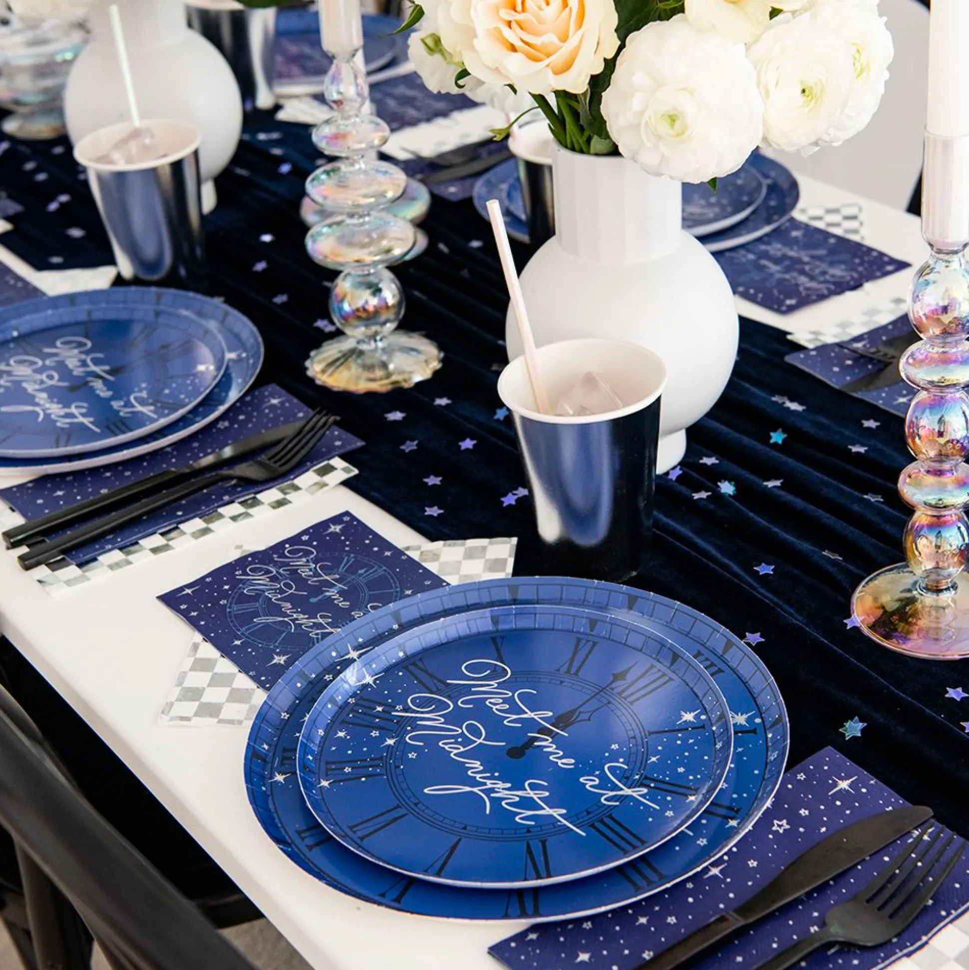 Meet Me At Midnight Dinner Plates, Pack of 8