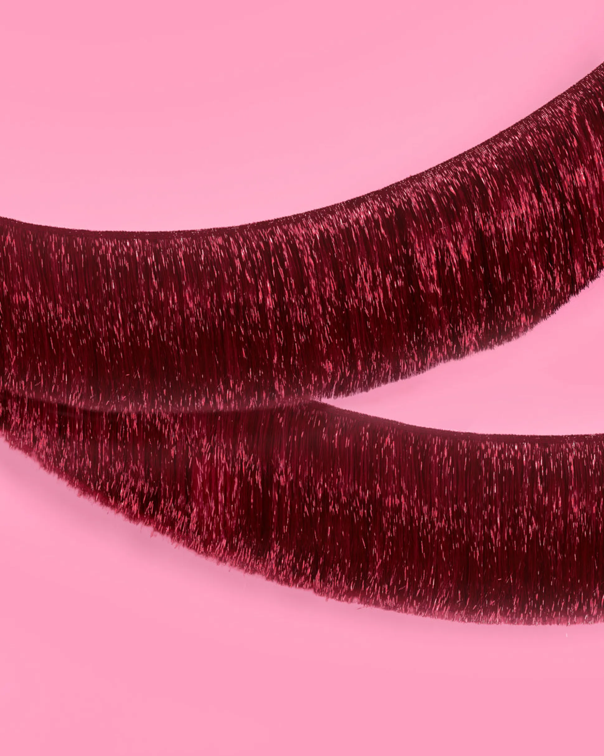 Merlot Fringe - maroon fringe banner