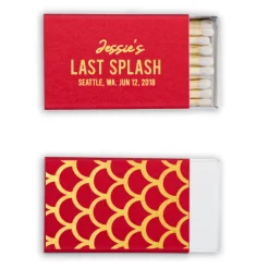 Mermaid Custom Matchboxes, Gold Foil