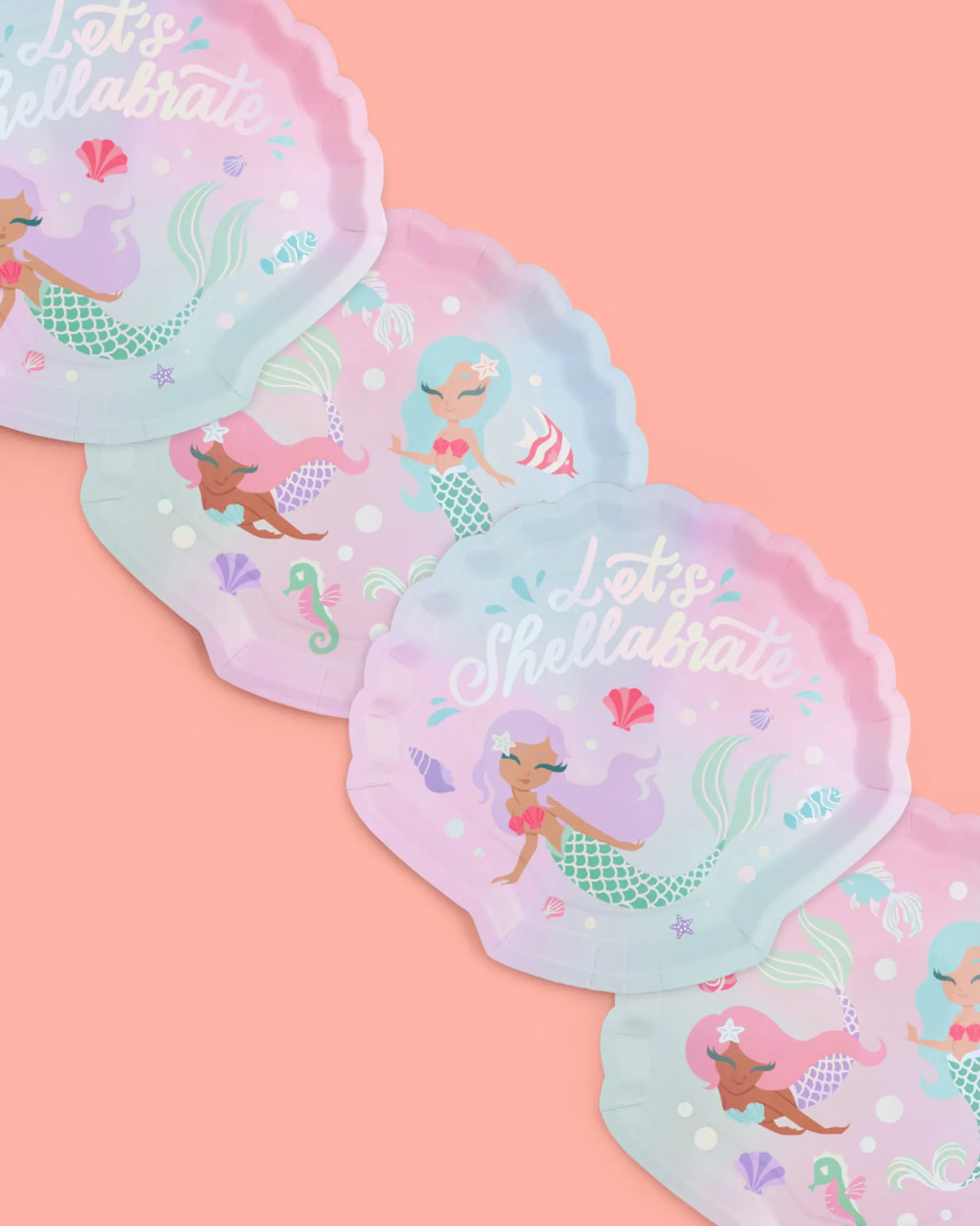 Mermazing Plates, Pack of 24