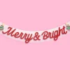 Merry & Bright Banner - two piece banner