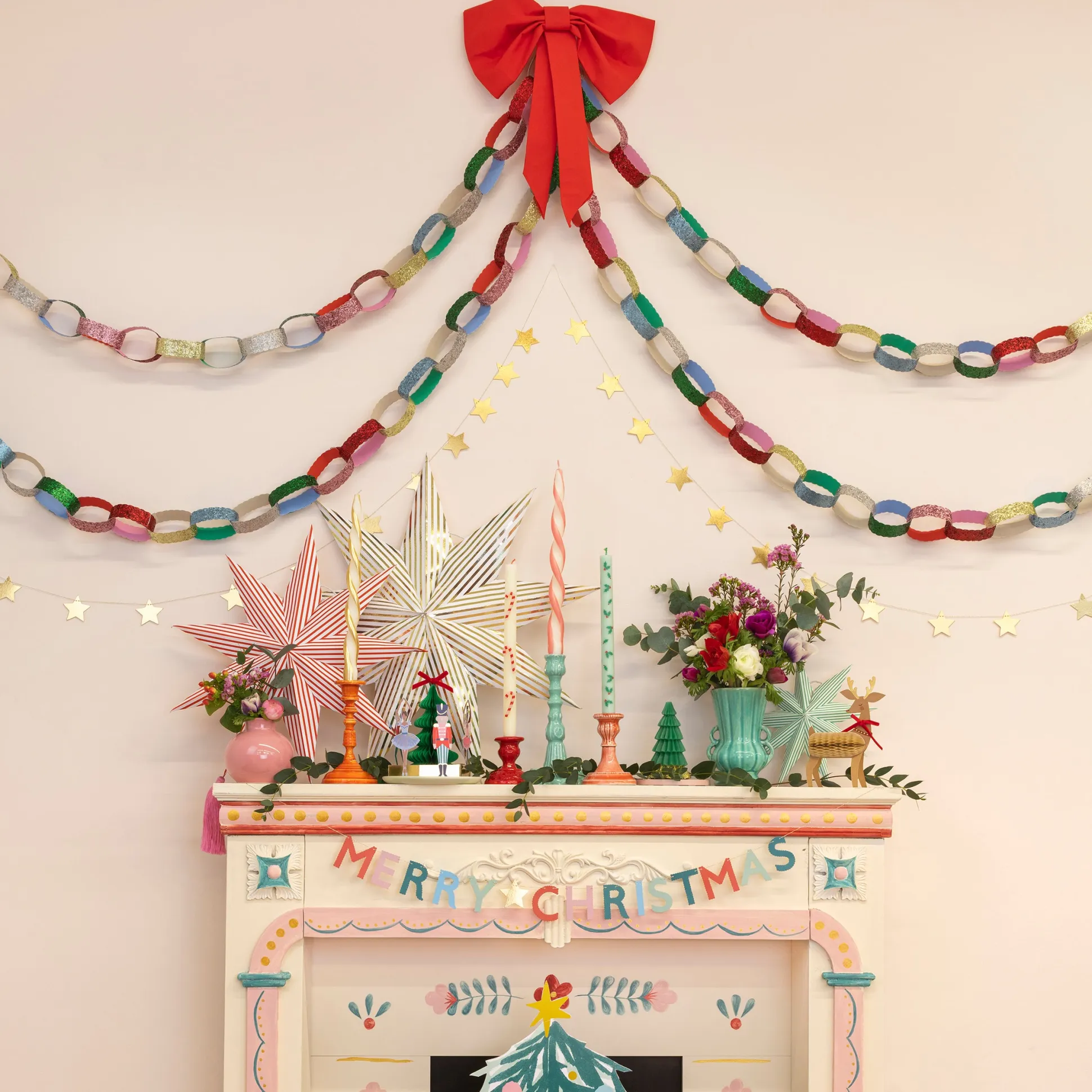 Merry Christmas Mini Matchbox Garlands