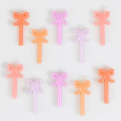 Mini Bow Candles (x 10)