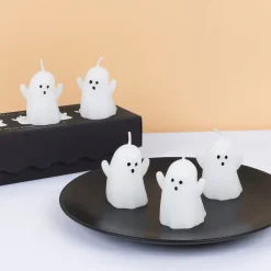 Mini Ghost Candles, Pack of 5