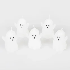 Mini Ghost Candles, Pack of 5