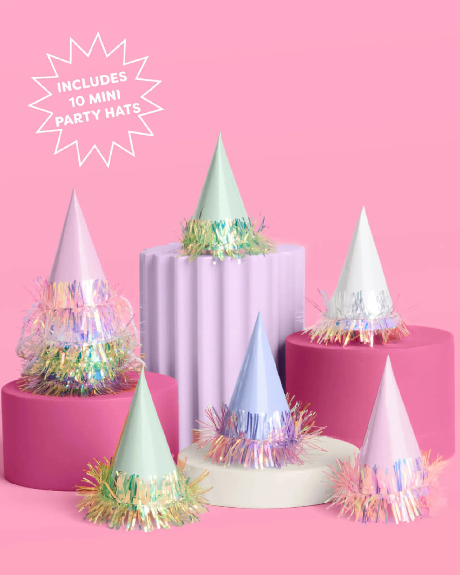 Mini Party Hats - 10 mini hats