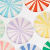 Mixed Stripe Side Plates, Pack of 8