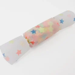 Multicolor Star Confetti Small Crackers, Pack of 6
