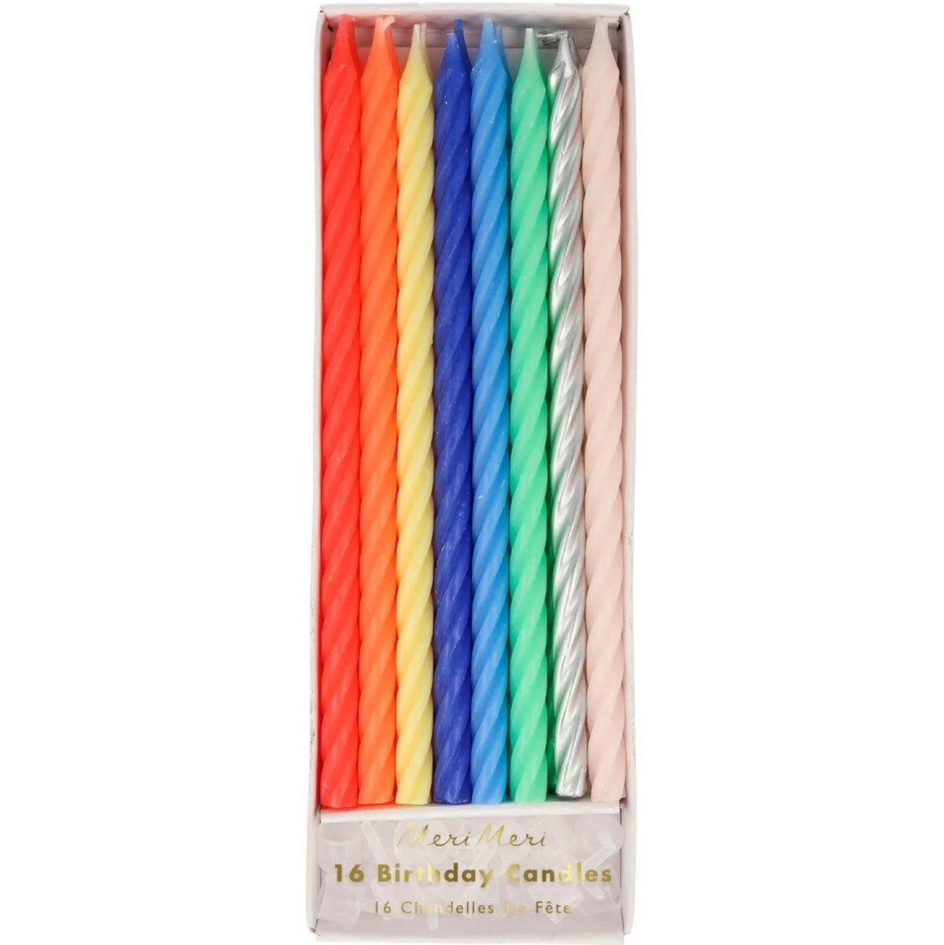 Multi Neon Twisted Candles
