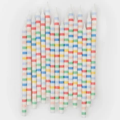 Multi Stripe Candles
