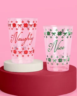 Naughty + Nice Cups - 30 plastic cups