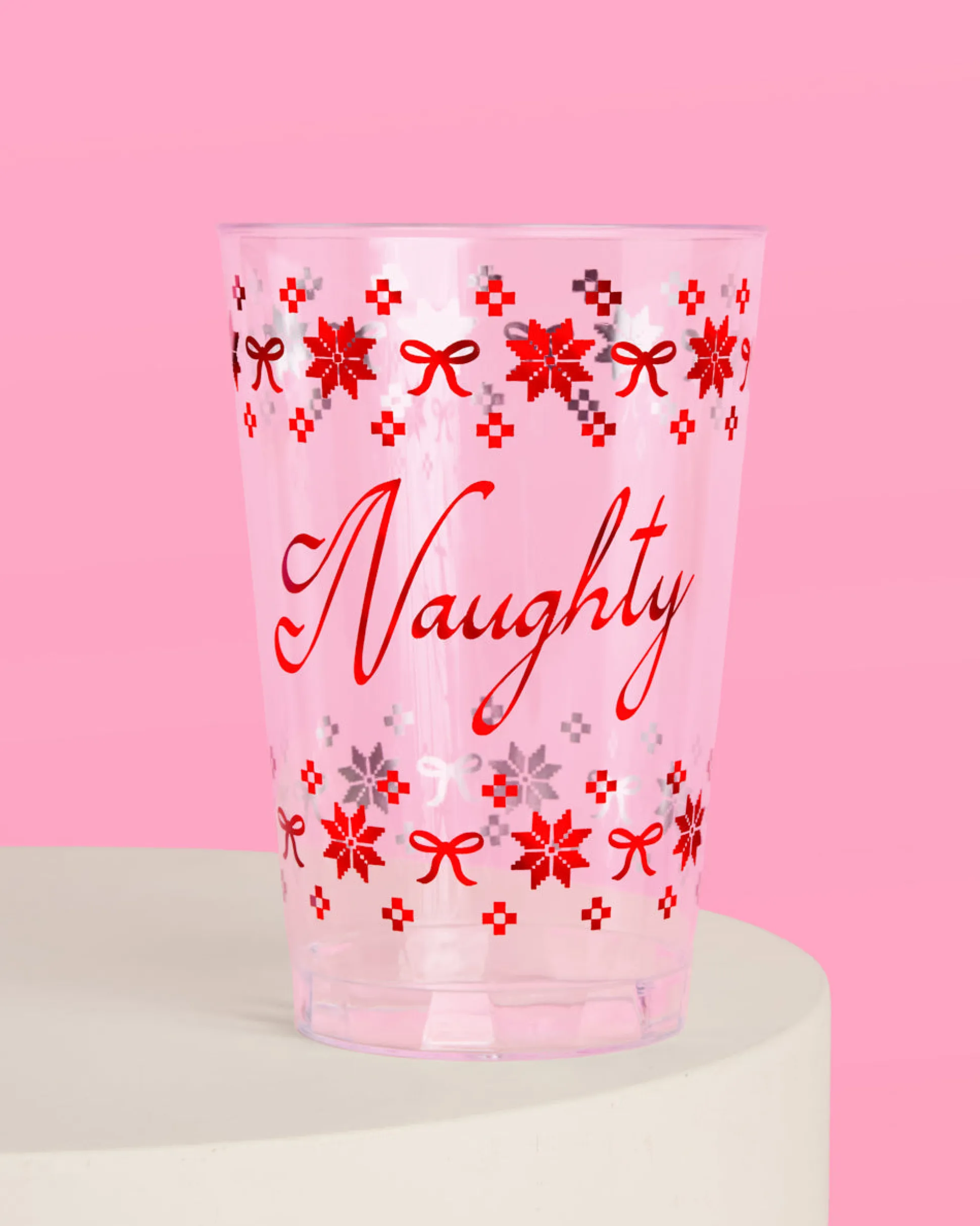 Naughty + Nice Cups - 30 plastic cups