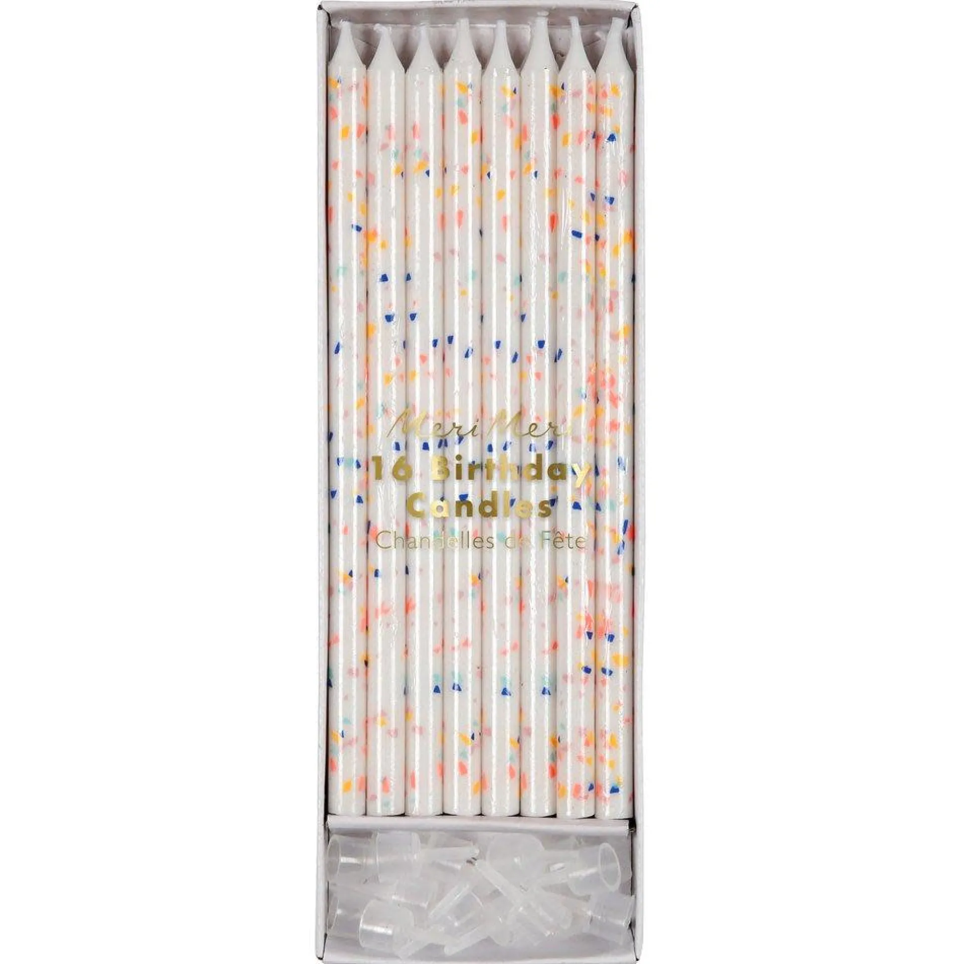 Neon Confetti Candles